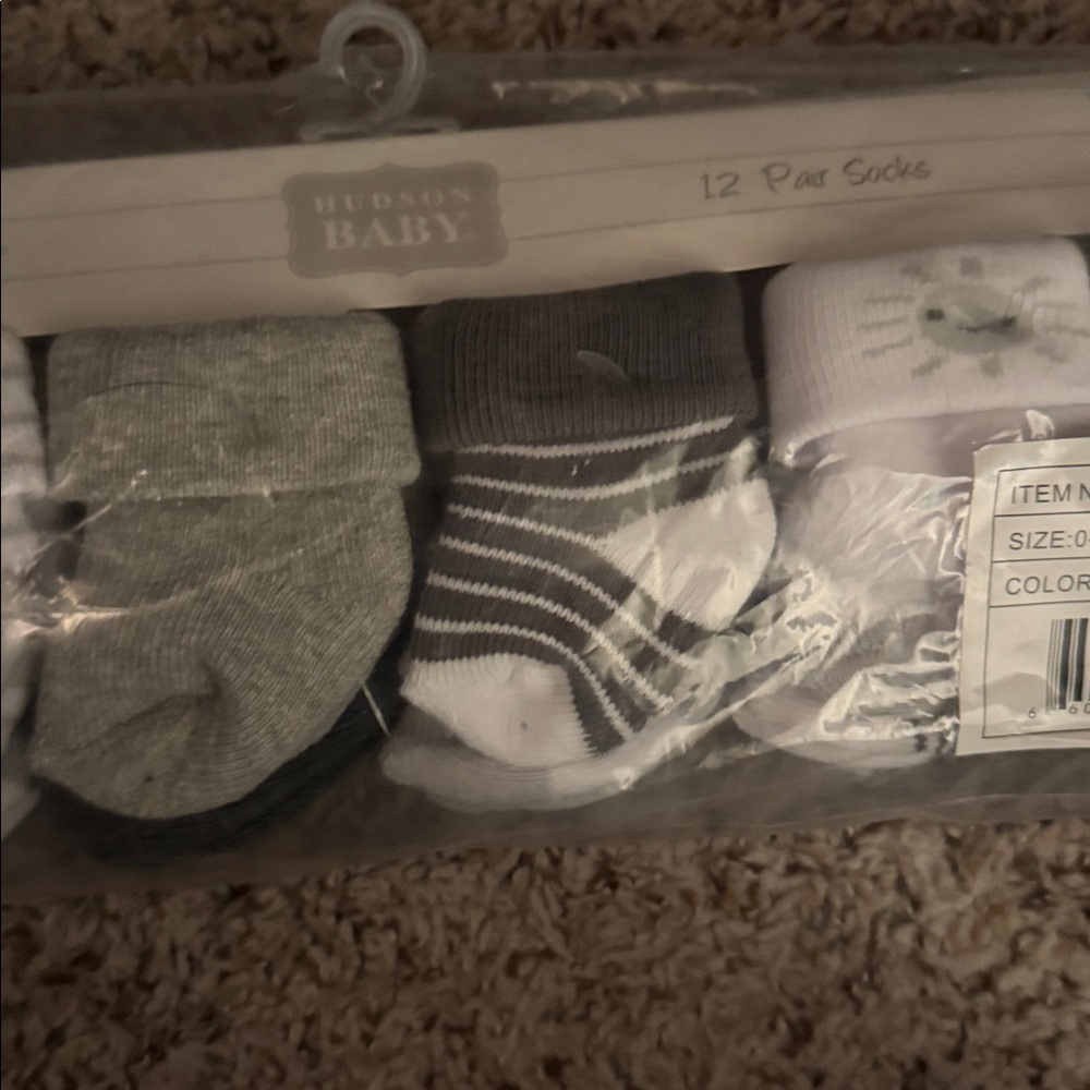 Hudson Baby Moon and Stripes Socks Set - Picture 3 of 8